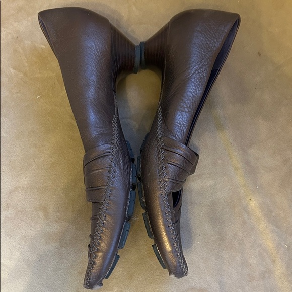 Indigo Copper sheen leather loafers - Picture 2 of 10